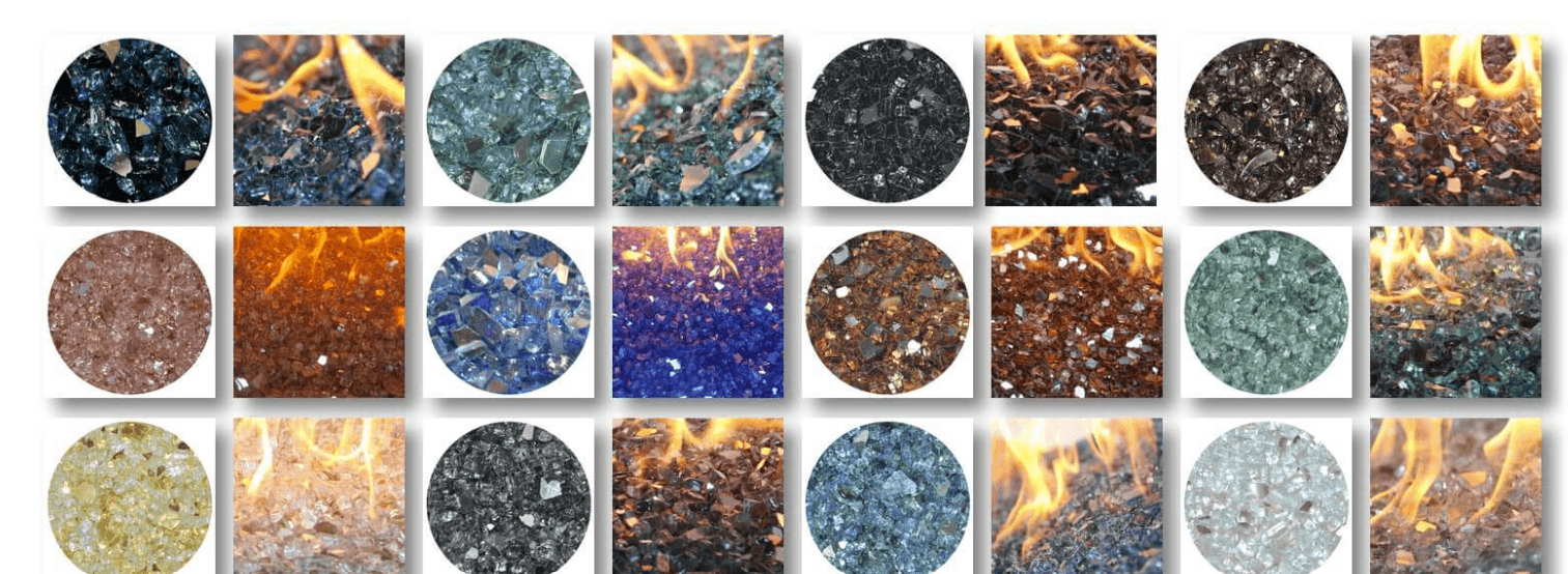Reflective Fire Glass